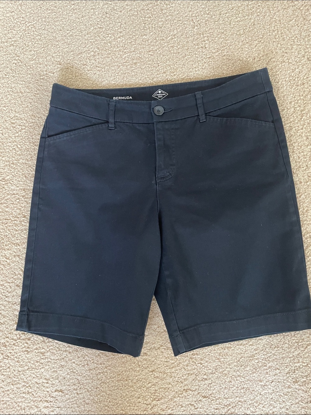 Women’s St. John's Bay Black Bermuda Shorts